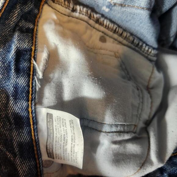 Levi's 505 Regular Straight Leg Denim Jeans - Classic Blue- worn look-36x32 - Picture 8 of 8